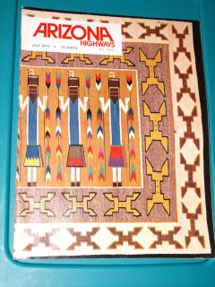   Highways July 1974   Southwest Indian Weaving Blankets Tapestries
