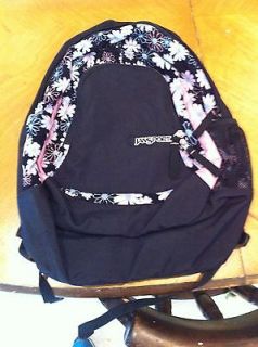 Jansport Backpack, Pink Floral and Black