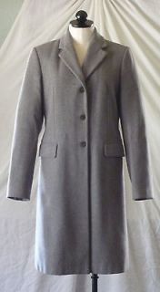 SISLEY  gray wool top coat  Italian tailoring  42