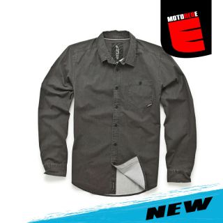 Alpinestars Cloak Woven Button Up Long Sleeve Shirt Black Large LG L
