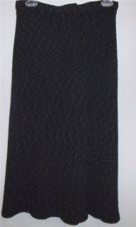 Pianoforte Max Mara Italy woven wool black long shirt IT 42 US size 6