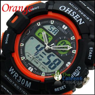 new ohsen green sport watch in Wristwatches