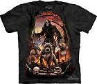 New Grim Reaper Hell Hound Pitbull Death Packs 100% Cotton T Shirt Tee