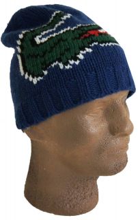 NWT LACOSTE Mens Oversize Pixel Croc Beanie Skull Cap Hat Wool Blends 