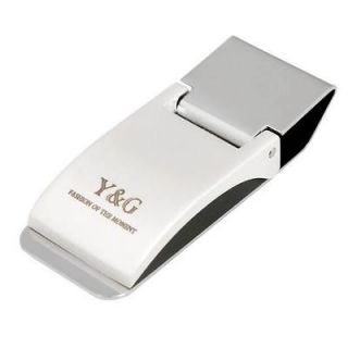 MC1040 Pearl white smart money clip stainless streel Money Clip By Y 