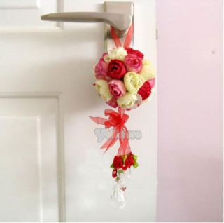 Rose Kissing Ball Pew Bows Wedding Flowers Arch Decorations