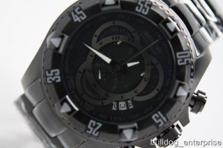 Mens Invicta 6051 Reserve Venom Black Combat Chronograph Swiss Watch 
