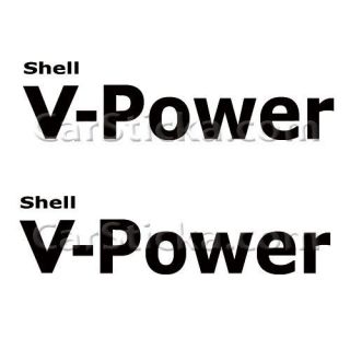 of 8 Shell V Power aftermarket performance car window vinyl sticker 