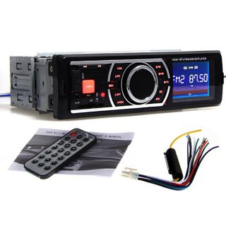   AUX Receiver +Remote In Dash Car Stereo Radio Player For iPod iPhone