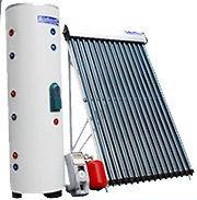   66 Gallon 24 Vacuum Tube Solar Water Heater Dual Coil Tank System SRCC