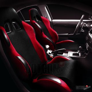 JDM RED & BLACK RACING SEATS X2 240SX S13 S14 300ZX 350Z G35 NISSAN