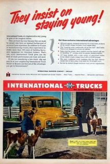 1952 International Harvester L 122 Pickup Truck Original Color Ad
