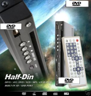 BN In Car 1/2 Half Din DVD Player. /DivX/MP4/C​D