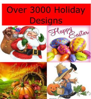 3000+ Beautiful Holiday Designs Machine Embroidery Designs Pes 