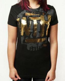 ABBEY DAWN Avril Lavigne Gold Foil WTH T Shirt SZ XL