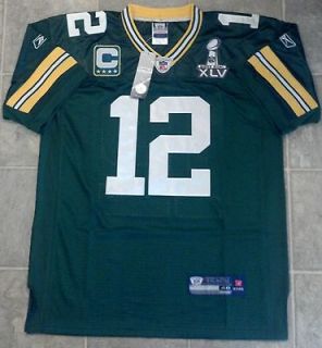 Aaron Rodgers Green Bay Packers Green On Field Authentic Jersey SIZE 