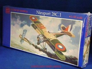 Glencoe Models~Nieupor​t 28C.1~#05114~1​48~Airplane Kit~Sealed 