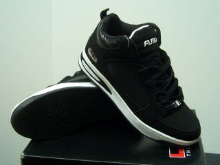 New FUBU Adair Black/White Athletic Shoes High Top Mens All Sizes