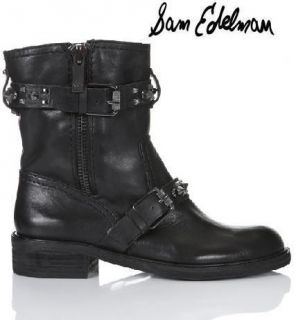 Sam Edelman Adele Womens Black Leather Studded Boot