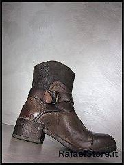 MOMA Womens Shoes Ankle Boots Rihana Brown Leather Brown Vintage New 