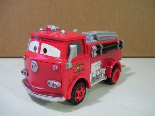 DISNEY CARS 2 RED THE FIRE ENGINE FIRE TRUCK DIECAST 1/43 SCALE MATTEL