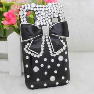   Bling Bow Diamond Hard Back Case Cover For Samsung Galaxy Ace S5830