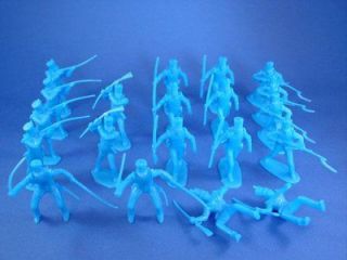 Marx Toy Soldiers Alamo Playset 20 Mexican Infantry 54mm Plastic 