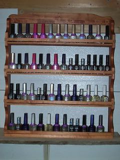   SPICE RACK nail polish shelf o​rganizer handm​ade 13 stain choices