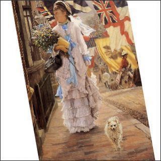 Magnet Picture American Eskimo Dog Shopping With Fashional Victorian 