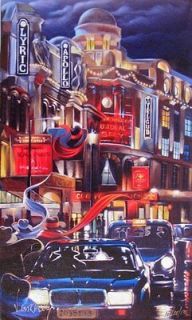 VICTOR OSTROVSKY LONDON CONTACT HAND SIGNED & NUMBERED GICLEE ON 