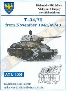 35 FRIULMODEL ATL 124 METAL TRACK FOR SOVIET T 34/76 from November 