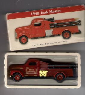 Task Master 1948 Toy Firetruck from Readers Digest 1999 MIB