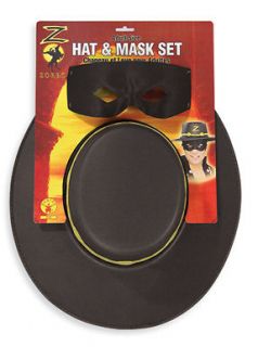 The Mask of Zorro Adult Hat and Eyemask Kit