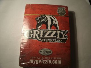 BRAND NEW DECK OF GRIZZLY AMERICAN SNUFF COMPANY PLAYING CARDS FACTORY 