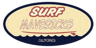 Surf Mavericks California 60s Vintage Style Surfing Travel 