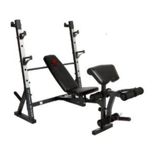   MD 857 Olympic Surge Weight Bench Squat Rack Chest Shoulders Bicep