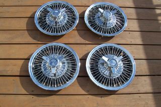 1964 1965 1966 64 65 66 CHEVROLET CHEVELLE SS IMPALA WIRE WHEEL COVERS 