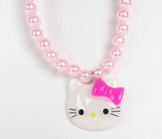   Kitty Necklace + Bracelets + Ring 3 Pieces Sets Children Jewelry #15