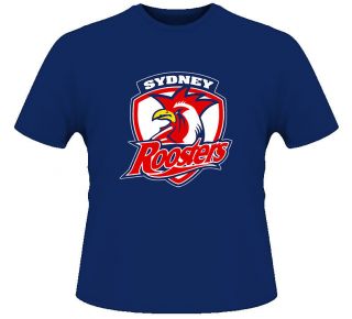 Sydney Roosters Australian Rules Rugby Football T shirt