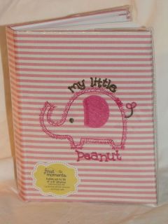 Baby Girl My Little Peanut Embroidered JUNGLE ELEPHANT Brag Book 