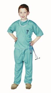   DOCTOR DR CHILD COSTUMES MALE NURSE SCRUBS KIDS BOY OUTFIT 90061