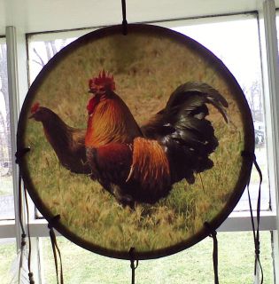 Rooster 14.5 Dream Catcher   Rooster & Hen    Chickens Wall 
