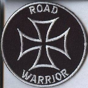   Patch / Biker Patch Iron Cross / Road Warrior / Motorcycle Patch