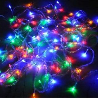 Hot 100 LED 10M XMAS Party Wedding Tree Decoration String Light EU US 