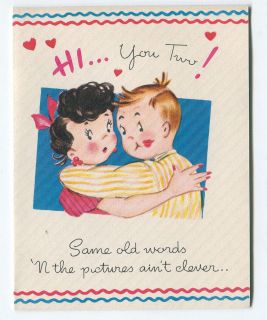 Vintage Wedding Anniversary Greeting Card Unused ca. 1940s