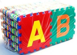 Children Alphabet Letters and Counting Numbers Soft Foam Puzzle Floor 