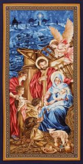 Timeless Treasures Christmas Nativity Jesus Angel Cotton Novelty 