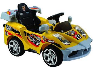 MINI MOTOS   STAR CAR 6V   REMOTE CONTROLLED   YELLOW COLOR BATTERY 