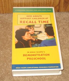 How Adults Support Children Recall Time Demonstration Preschool 19 min 