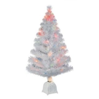 ft White Fibre Optic Color Changing Christmas Tree~VIDEO